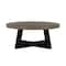 Armen Living Chester Modern Concrete and Acacia Round Coffee Table LCCHCOCC - alternate 1